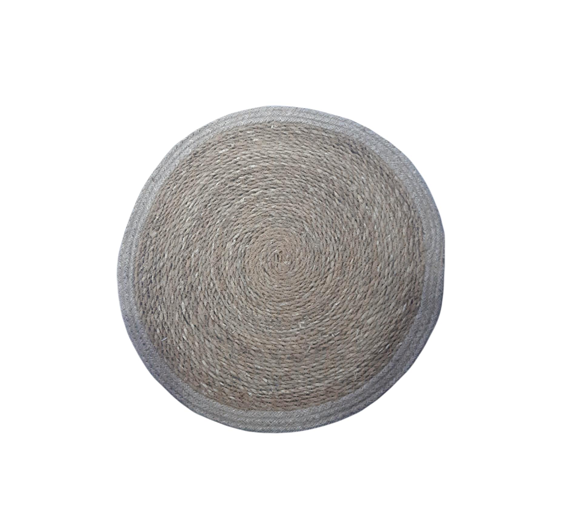 Panalı PNLHSM03PC 38 cm Yuvarlak Gri Silinebilir Örme Amerikan Servis Takımı Tek Kişilik