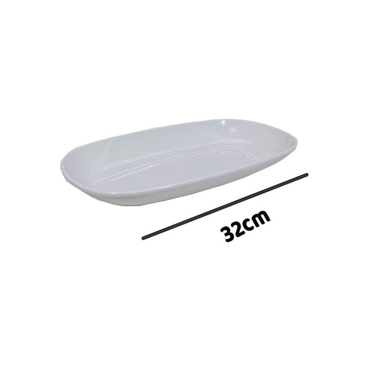 Akel Melamin Kırılmaz Kayık Tabak 32cm 083