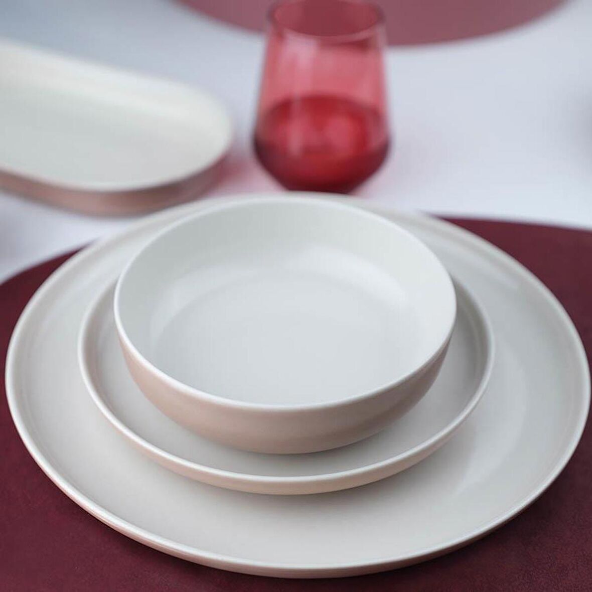 Moderna 26 Parça Yuvarlak Yemek Takımı MOD26YTA855A18DS