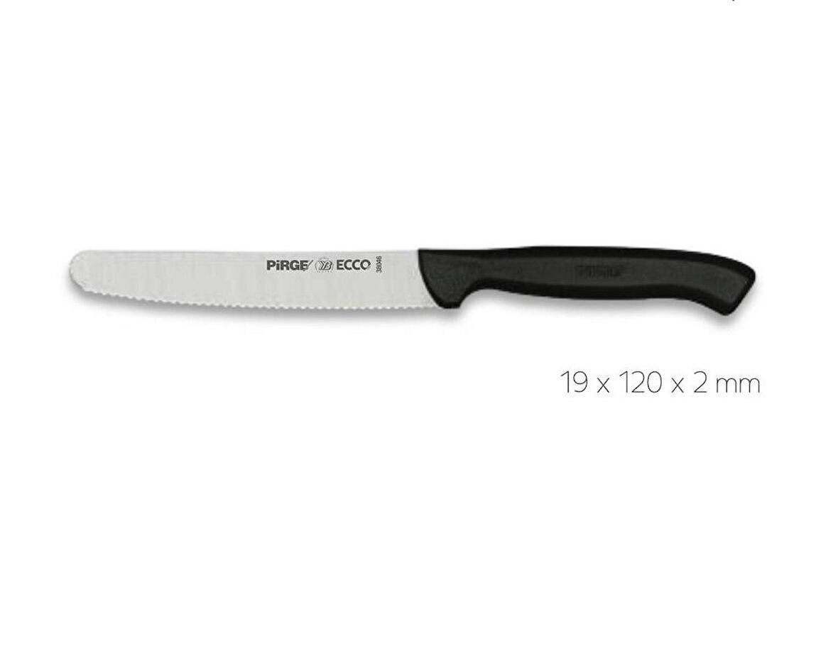 Pirge Ecco Domates Bıçağı 12 cm Siyah 38046