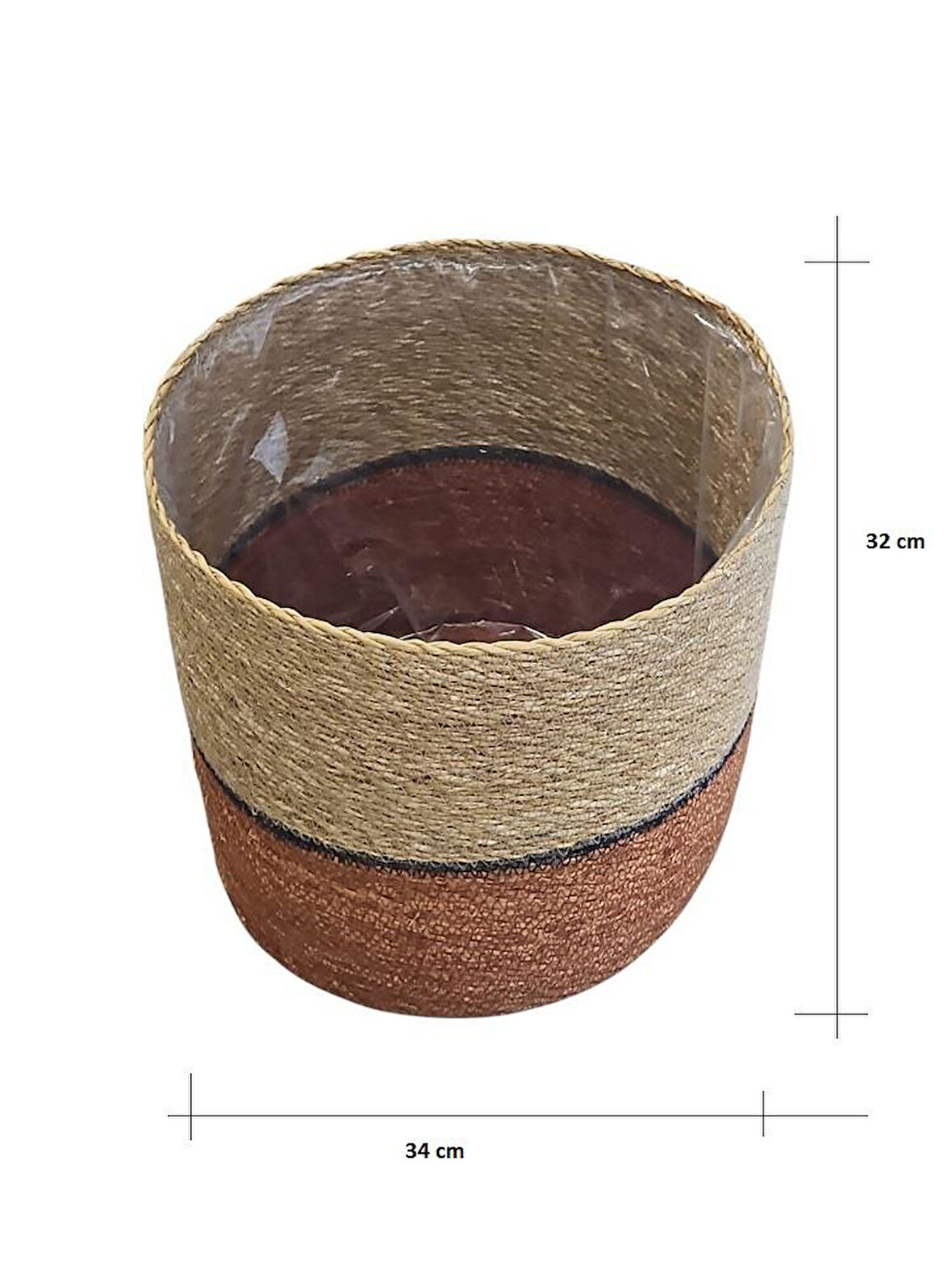 Panalı Naturel Turunucu Oranize Sepet XL Boy PNL-HSB-19XL