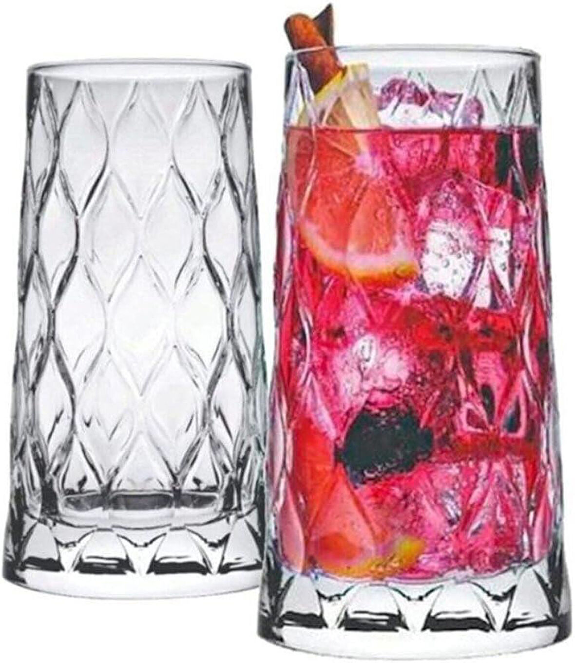 Paşabahçe 420855 Leafy Meşrubat Bardağı - Long Drink Bardağı 345 cc 6'lı