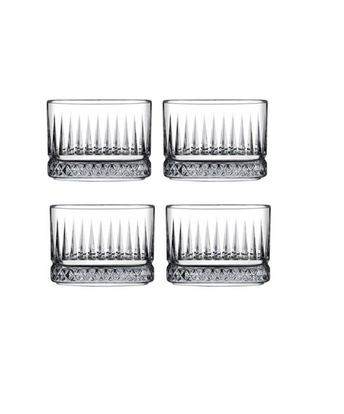 Paşabahçe 530138 Elysia 4'Lü Kare Çerezlik Kase 235Cc