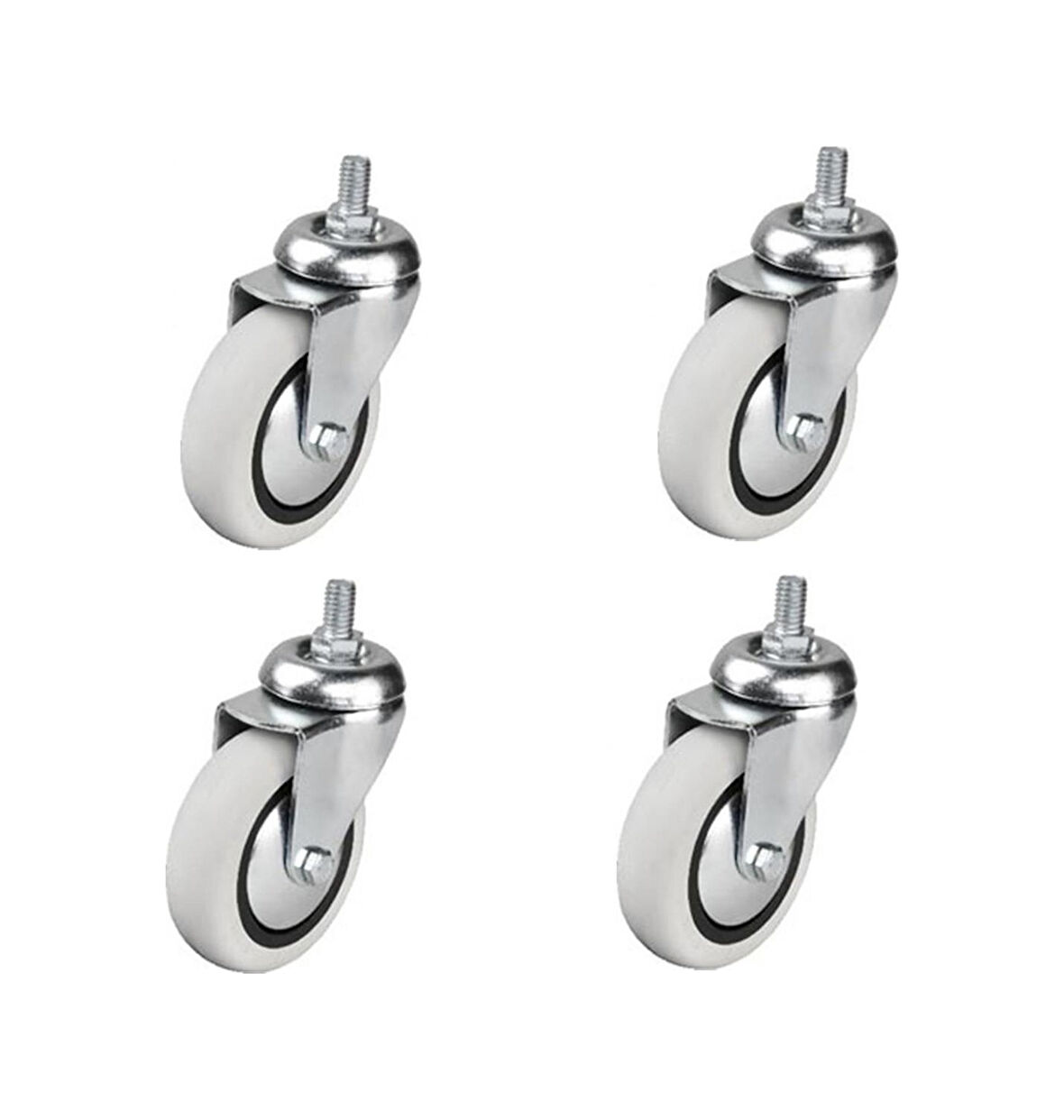 Hts 352- Döner 3/8 Vidalı Mobilya Tekeri Çap : 74 Mm 4 Ad.