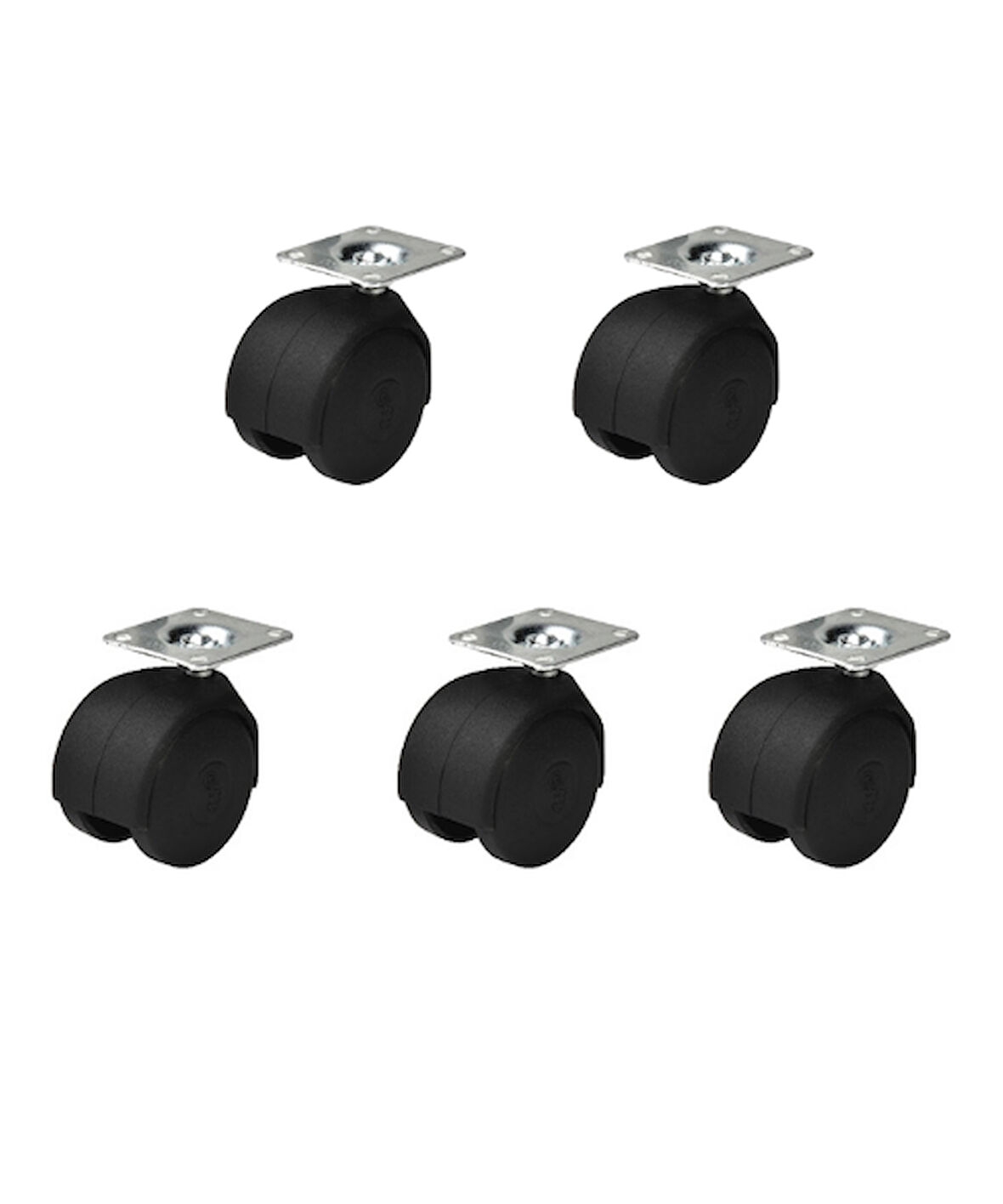 Hts 404- Tabla Bağlantılı Plastik 33x39mm Küçük Teker 5 Ad.