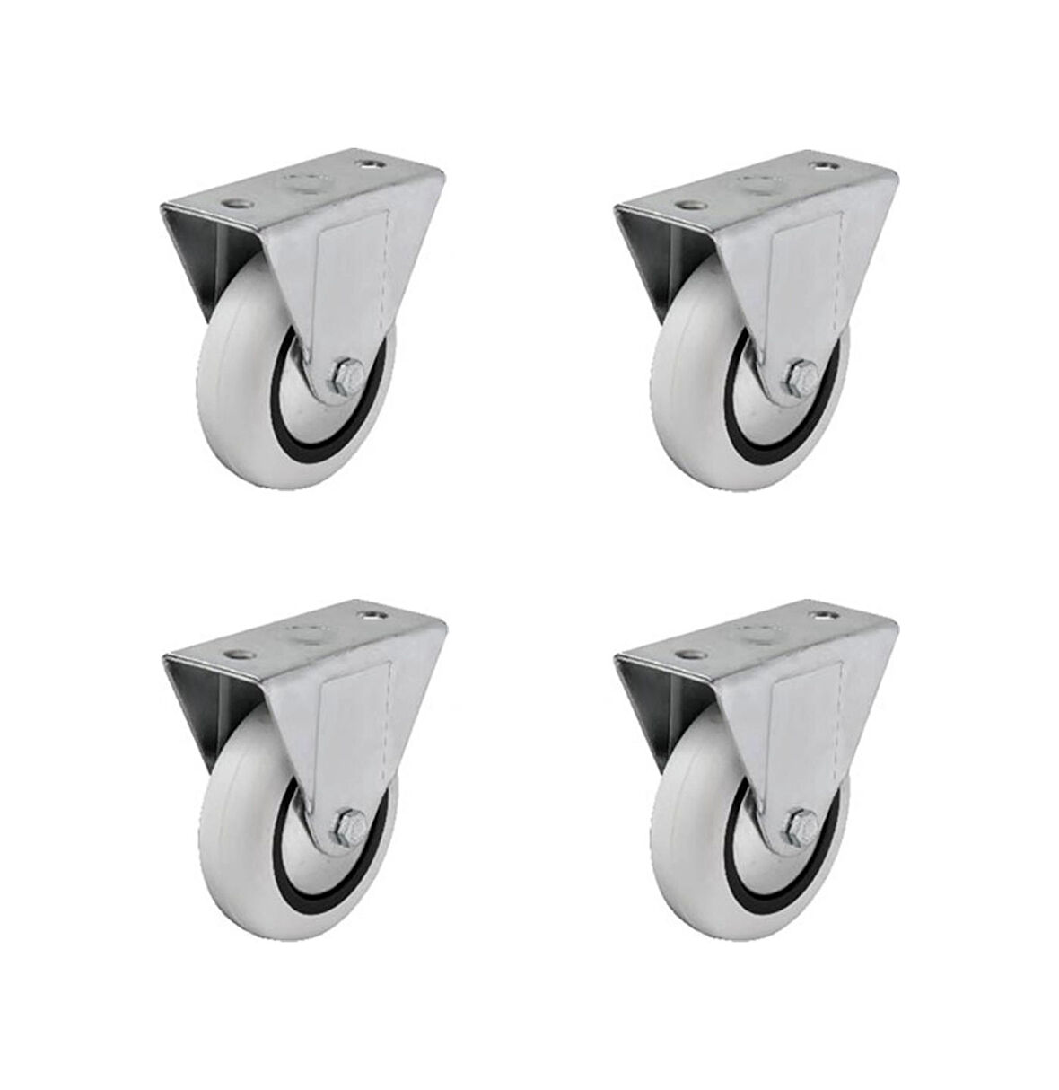 Hts 355- Sabit Tablalı Mobilya Tekeri Tekerlek Çap : 74 Mm 4 Ad.