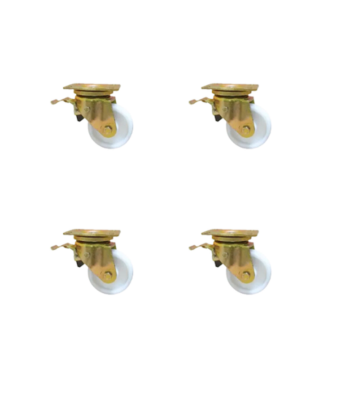 Hts 751- Ağır Sanayi Tekerlek 55mm Frenli Polyamid Teker 4 Ad.