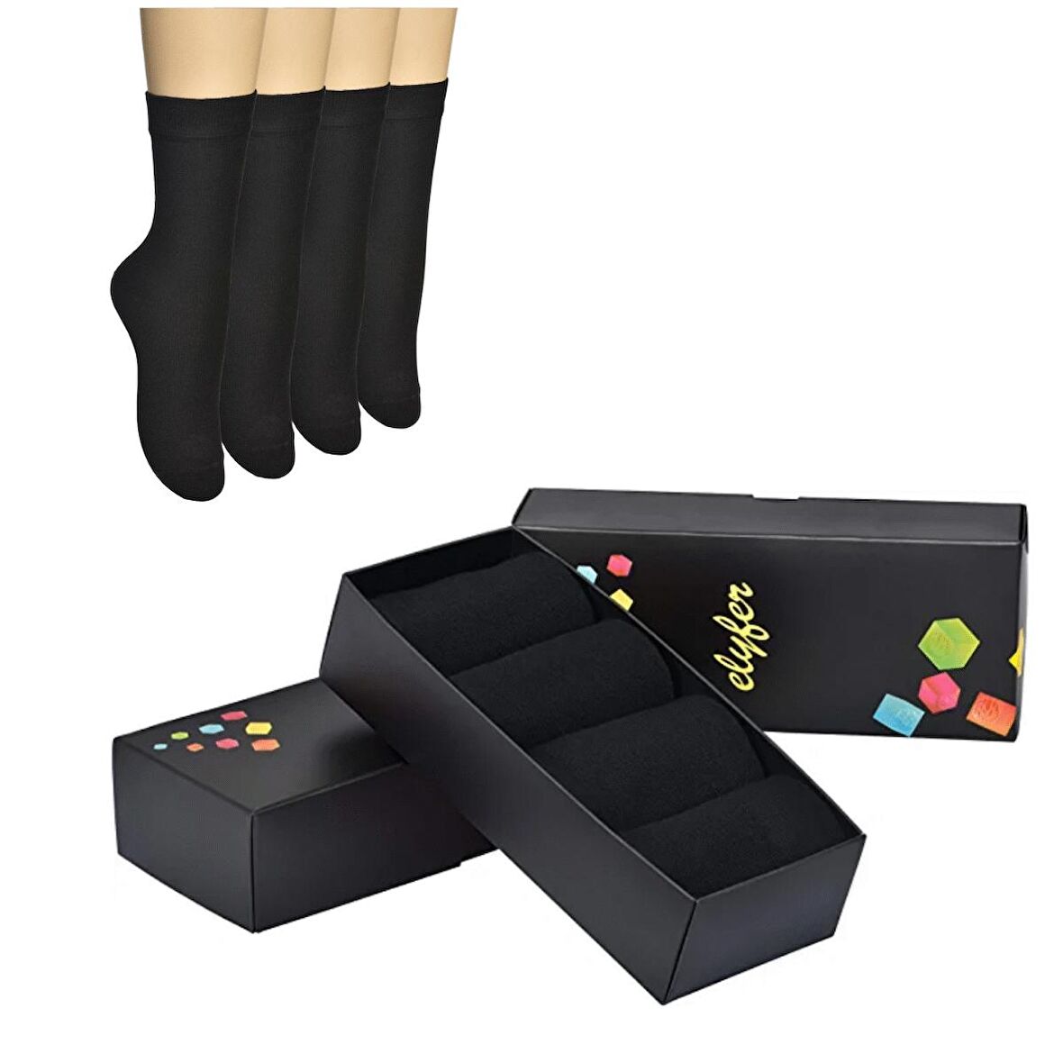 4 Çift Bambu Kadın Çorap Yumuşak Nefes Alan Terletmez Kaymaz Dayanıklı Bambu Çorap