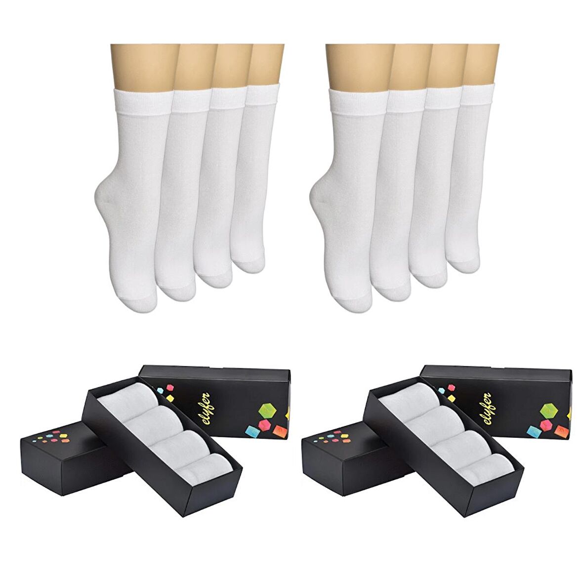 8 Çift Bambu Kadın Çorap Yumuşak Nefes Alan Terletmez Kaymaz Dayanıklı Bambu Çorap