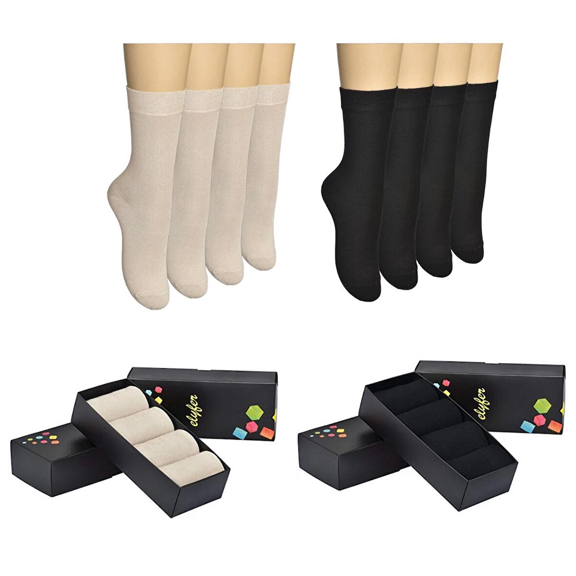 8 Çift Bambu Kadın Çorap Yumuşak Nefes Alan Terletmez Kaymaz Dayanıklı Bambu Çorap