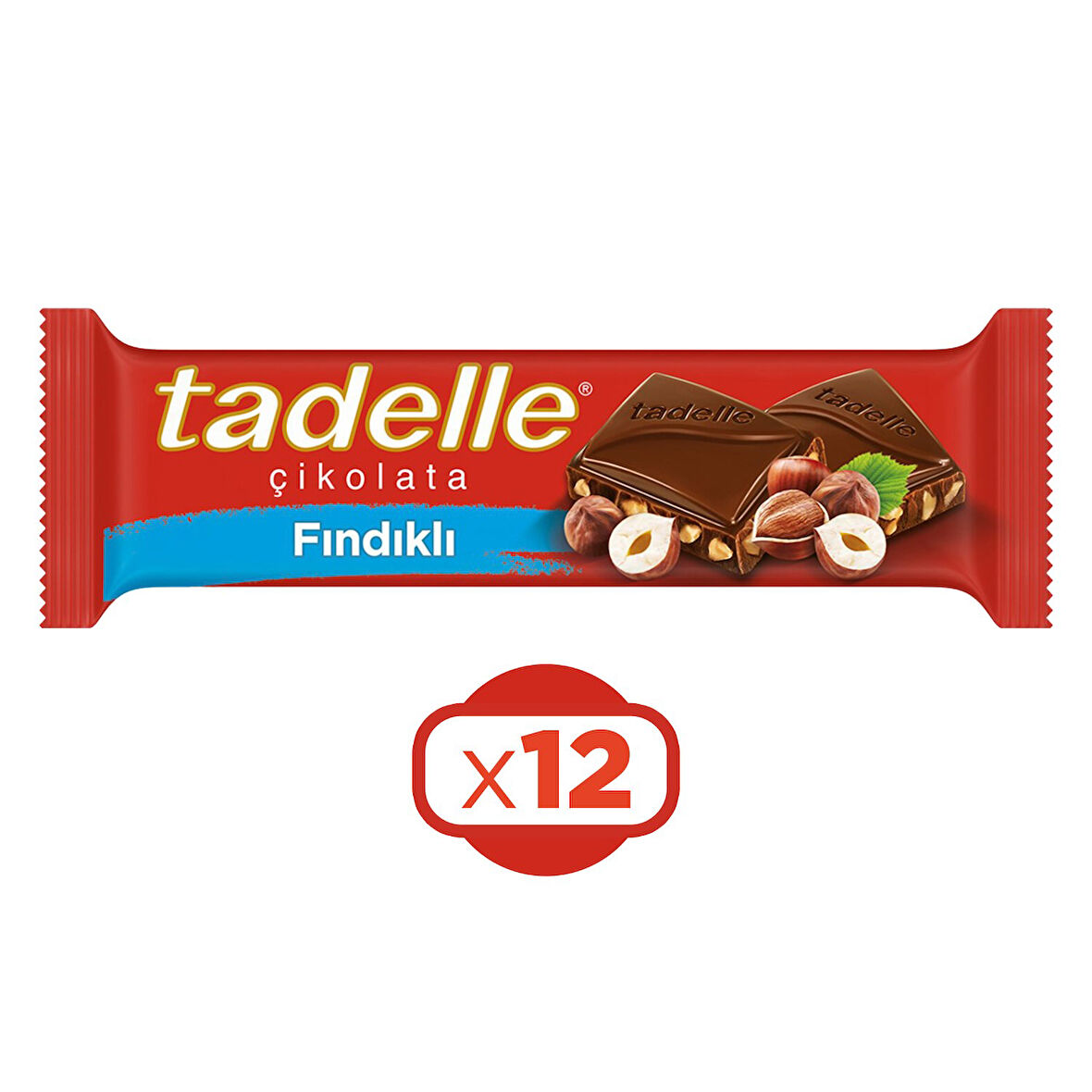 Tadelle Fındıklı Tablet Çikolata 30 gr x 12 Adet