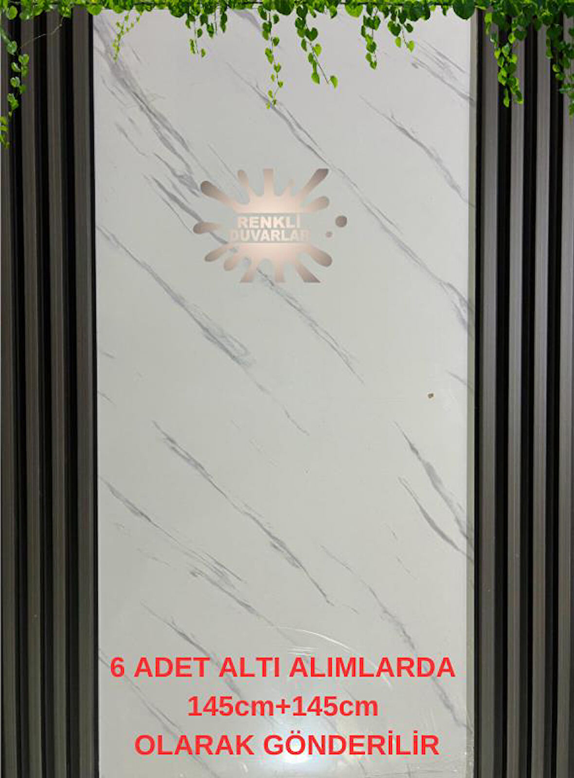 16x290cm 1 Adet ATC Kozmik Gri Prefabrik Ofis Konut Dekoratif Pvc Kaplama Lambiri Duvar Paneli