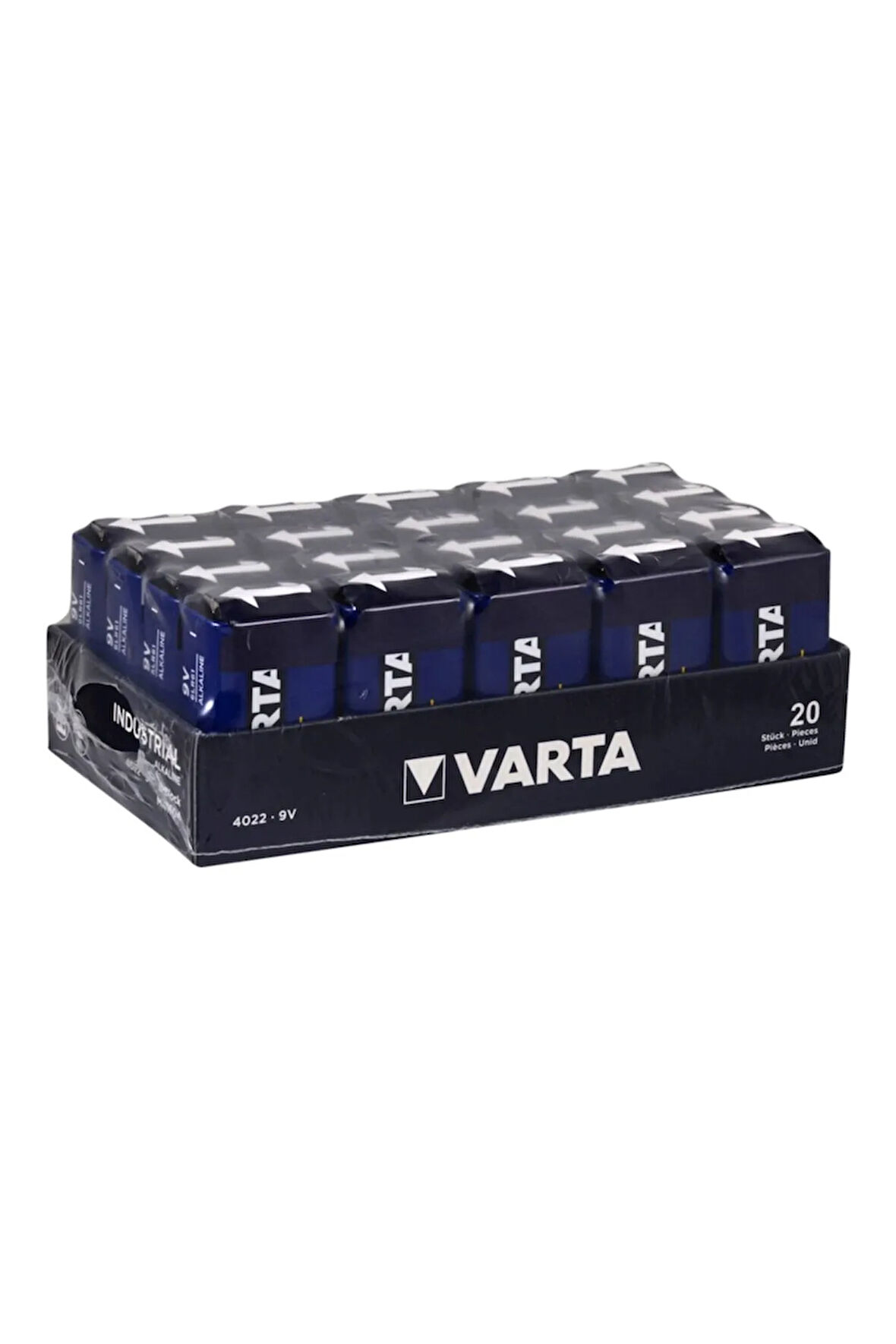 4022 Endüstriyel Alkalin 9v Pil 20'li