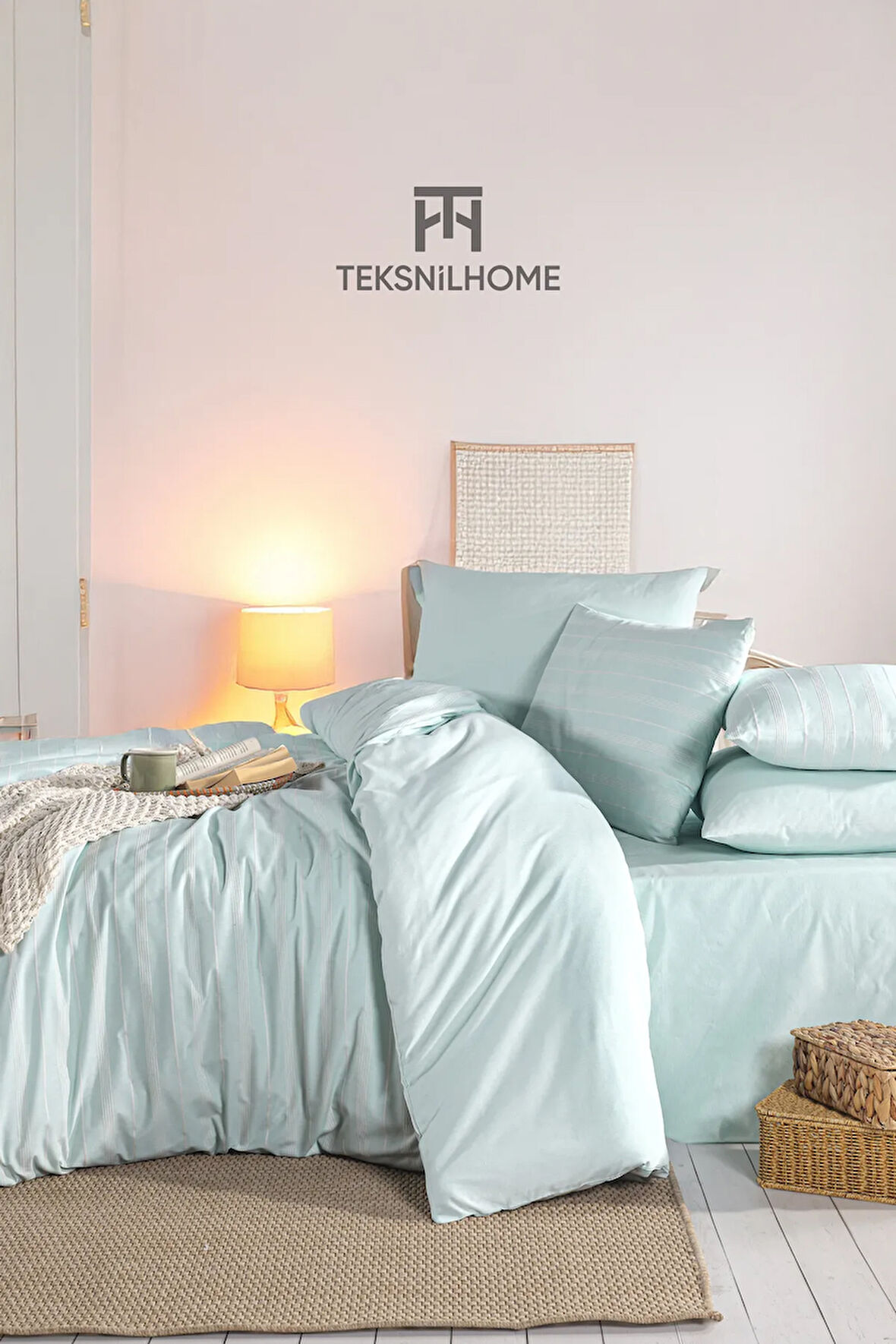 %100 Pamuklu Çift Kişilik Oslo Nevresim Takımı