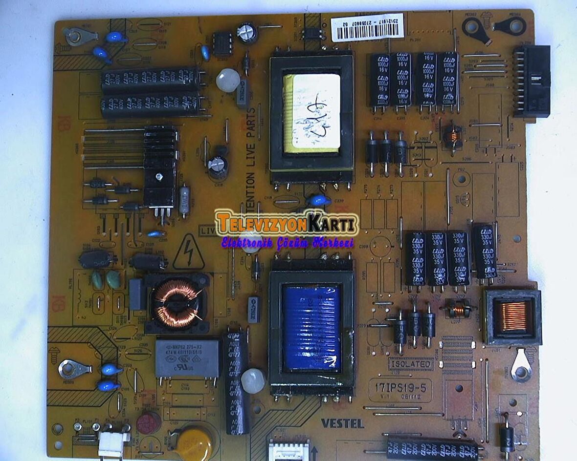 17IPS19-5, 23121917, Regal LE40F7440S, Power Board, Besleme, VES400UNES-03