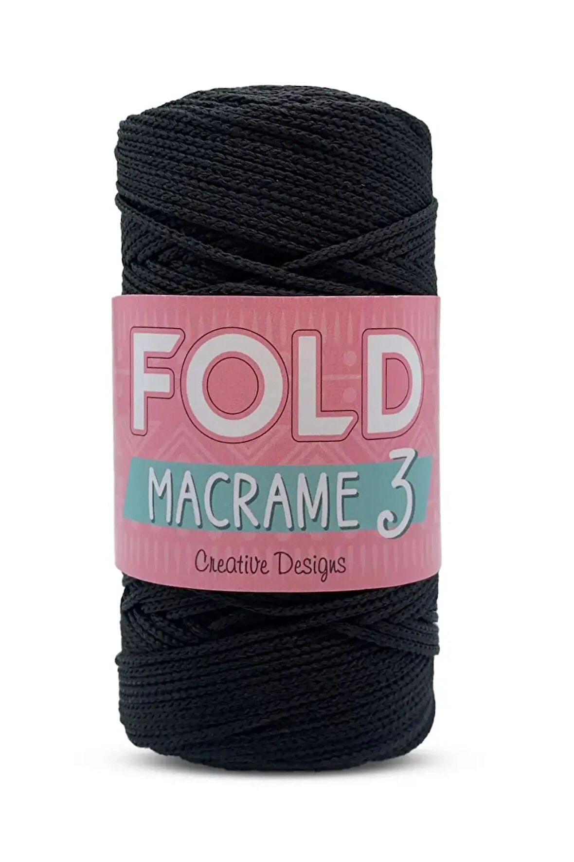 Polyester Makrome No:3 Siyah Örgü İpi