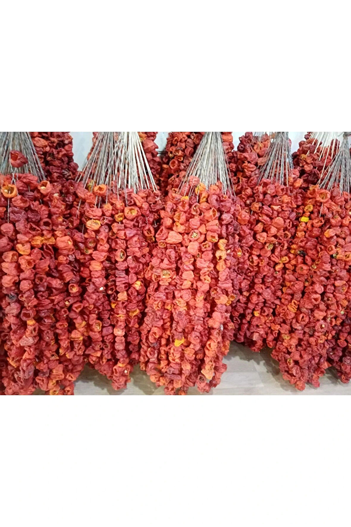 YENİ MAHSUL KURU DOLMALIK ACI BİBER 1 DİZİ (25 ADET)