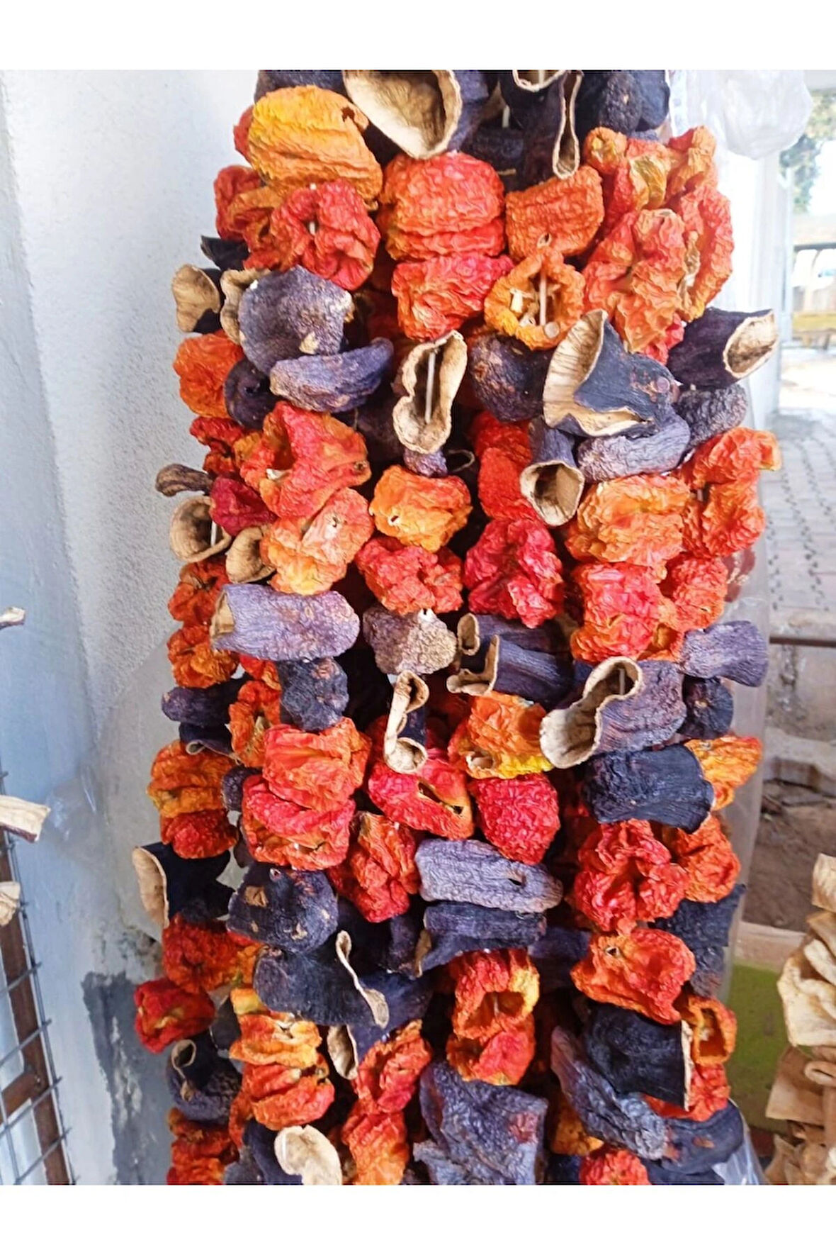 kuru dolmalık patlıcan biber karışık 50 adetli