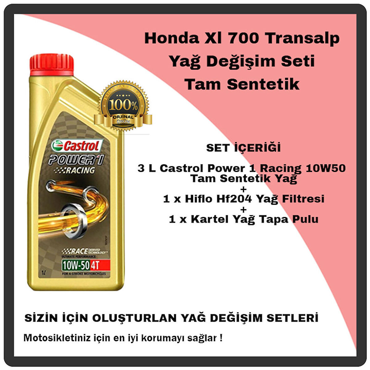 Mag Honda Xl 700 Transalp Yağ Değişim Seti Tam Sentetik