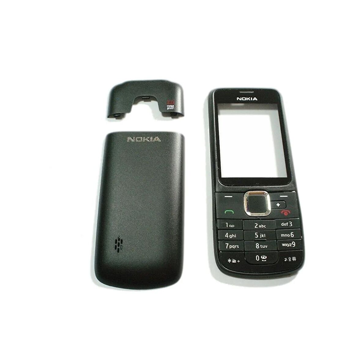 Nokia 2710 Arka ön Kapak Kalem Düğme Siyah Set
