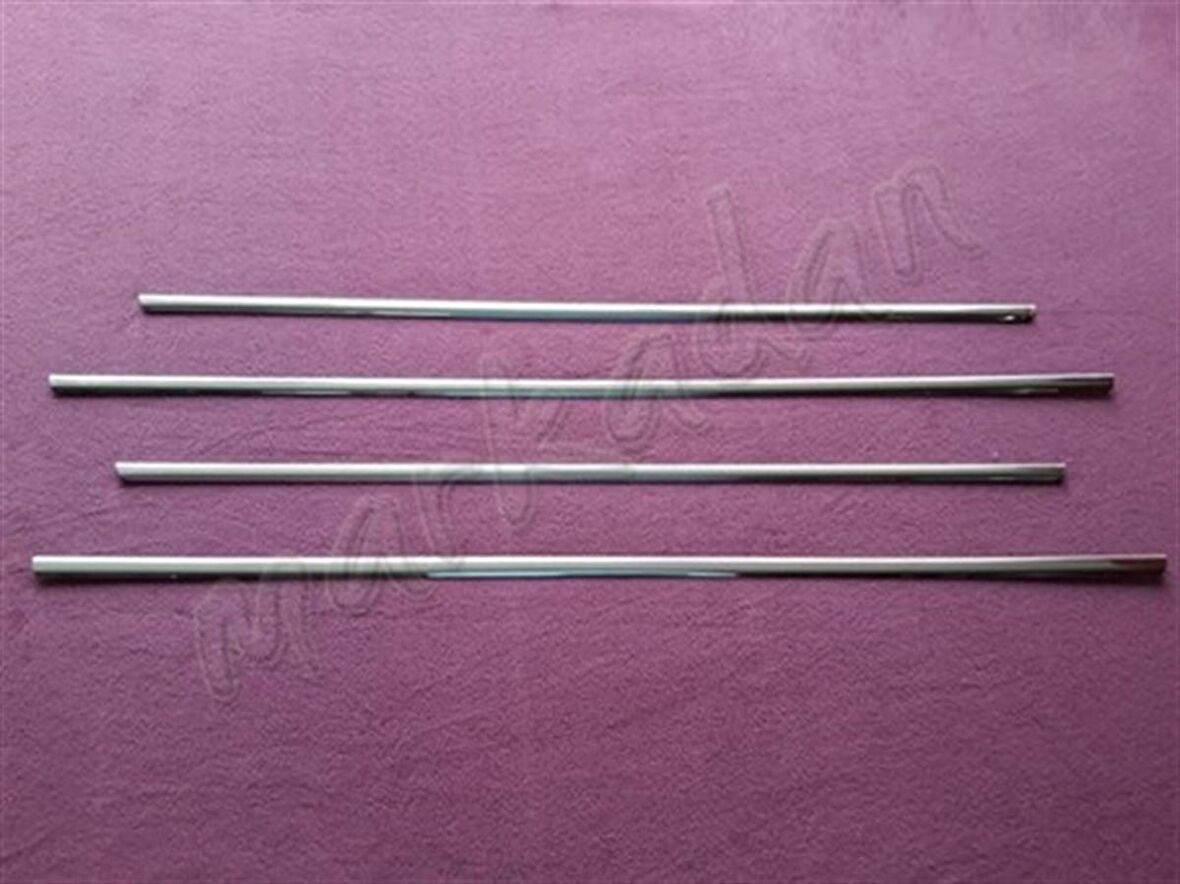 WOC Chrome Mercedes W201 Krom Cam Çıtası 1983-1993 4 Parça Paslanmaz Çelik