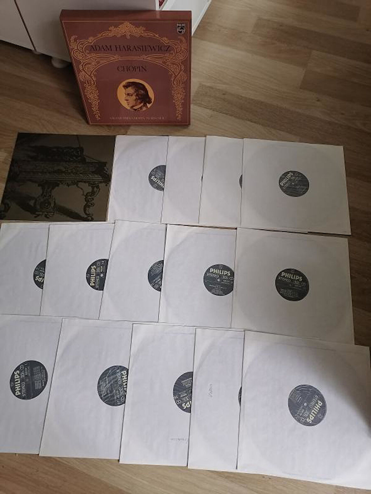 CHOPIN - ADAM HARASIEWICZ - 1972 HOLLANDA BASIM - 14 LP LİK BOX SET + 12 SAYFA INSERTLİ