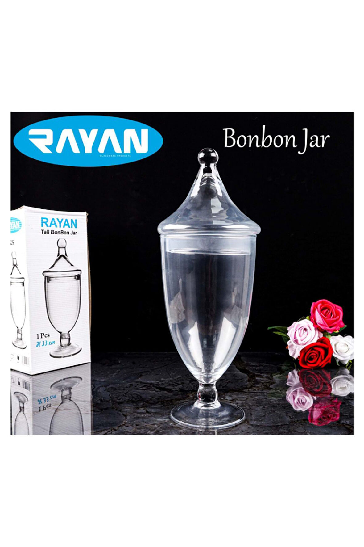 Rayan Drajelik Bonbon Jar Tall H33 - Lisinya