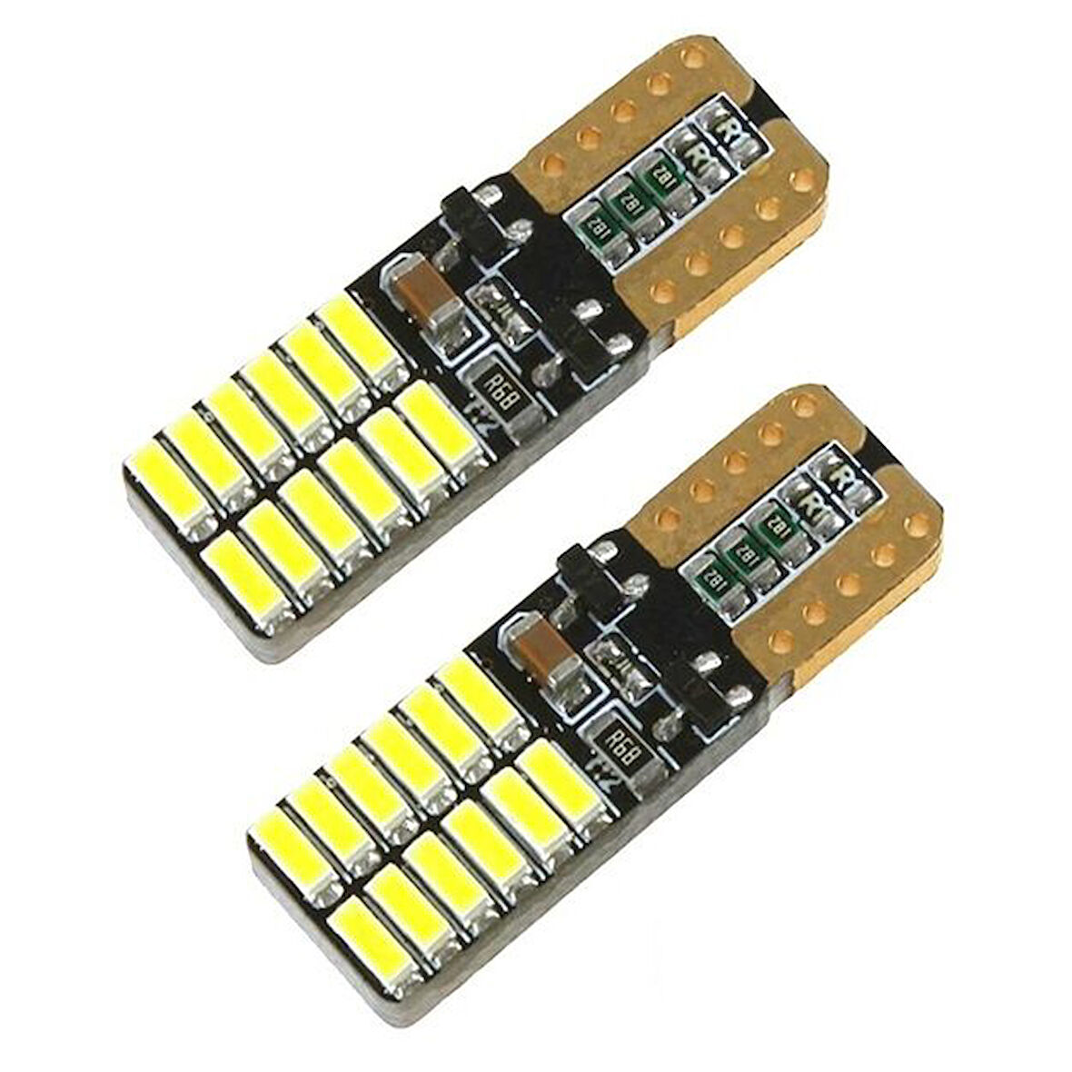 XSonne Ultra HD T10 Dipsiz Beyaz Led Ampul Canbus 12V 24 Led 2 Adet