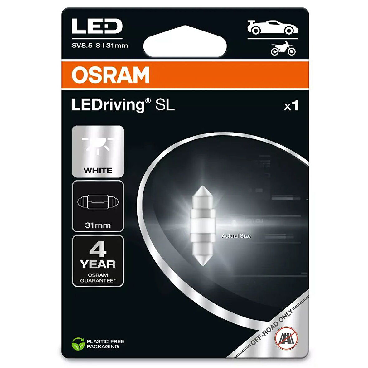 Osram LEDriving SL Sofit Beyaz Led Ampul 12V 31mm 1 Adet 6438DWP