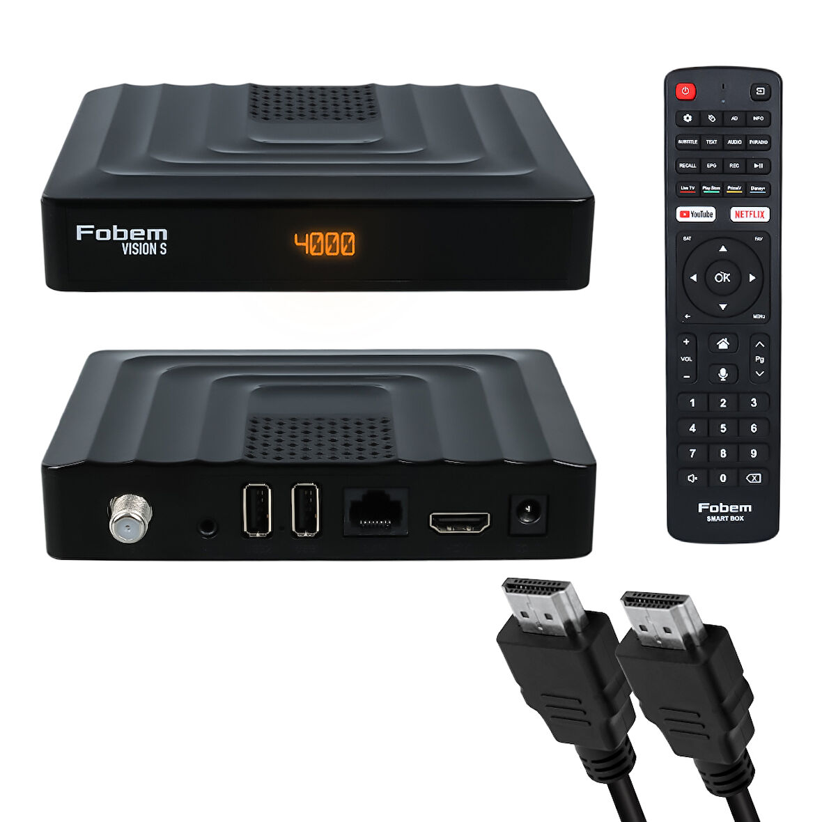 Fobem Vision S Hibrit Ses Komutlu Android 14 TV Box