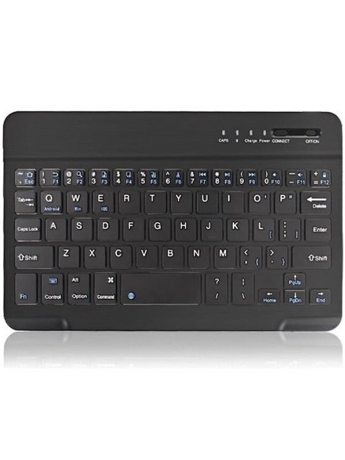 Wenn Tab Ultra 10.4" Uyumlu Kablosuz Bluetooth Şarj Edilebilir Mini Q Klavye - Siyah