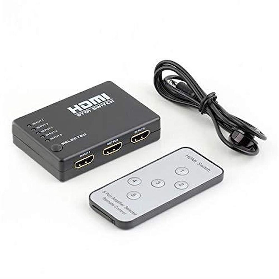 3 Port Hdmi Switch Çoklayıcı Çoğaltıcı Kumandalı Dağıtıcı