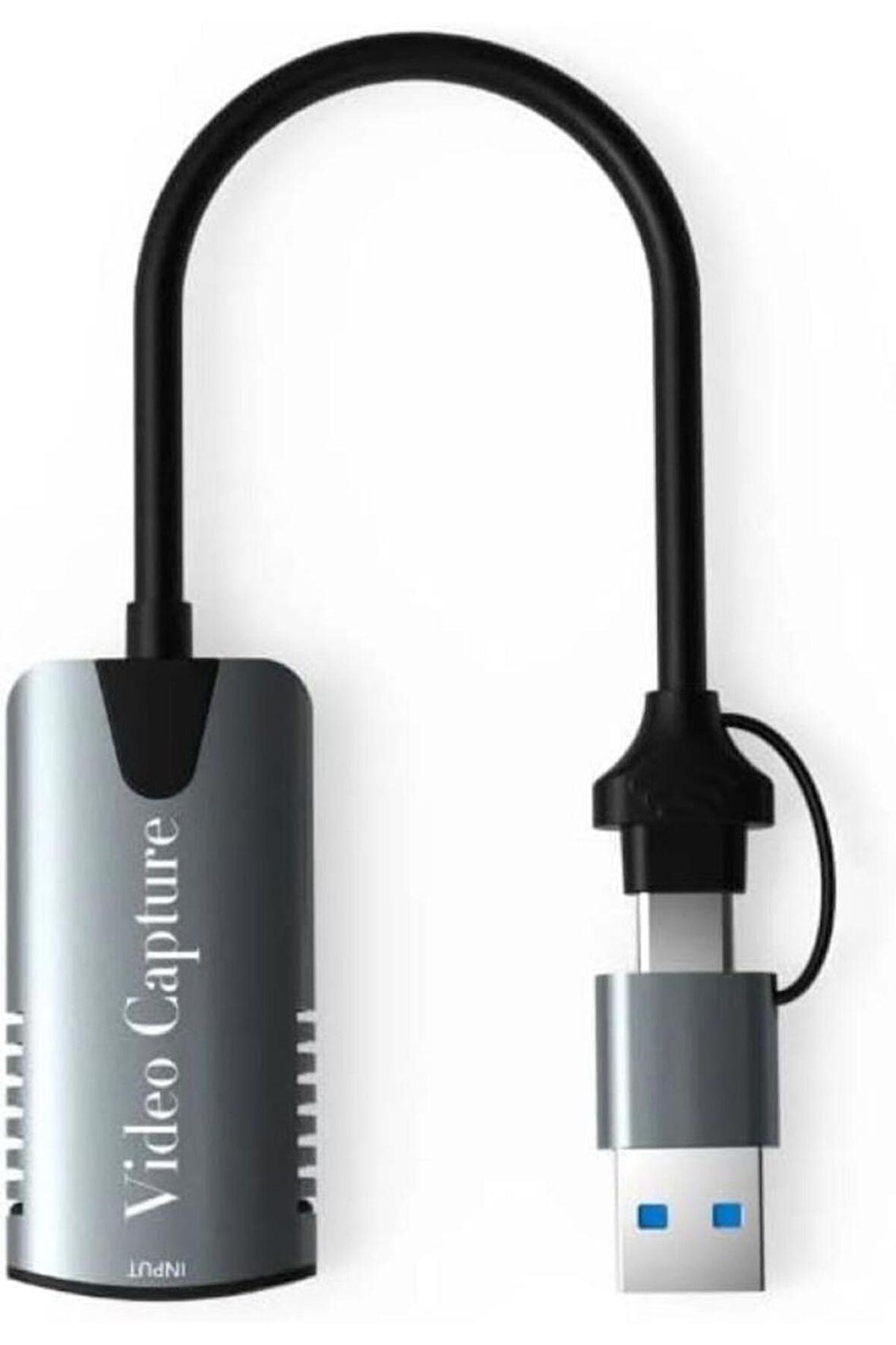 Type-c To Usb 2 in1 Video Capture Yakalama Kartı HDMI to Type-C PC Bilgisayar Video Adaptör Çevirici