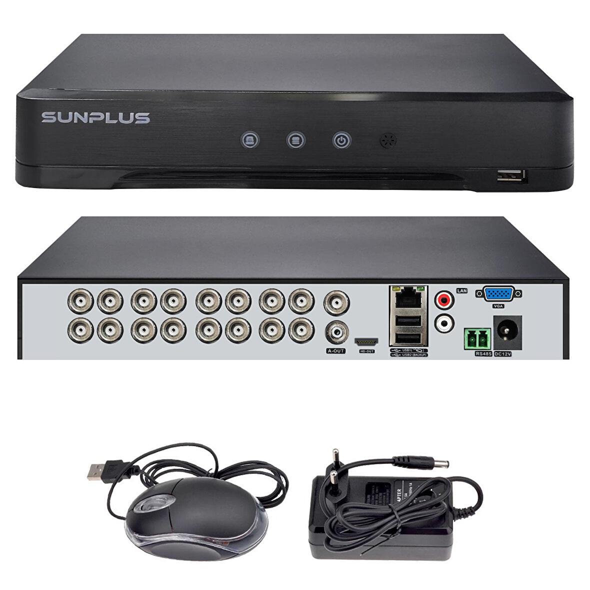 SUNPLUS SP-16200 Ahd Dvr Kayıt Cihazı 16 Kanal 5mp Xmeye