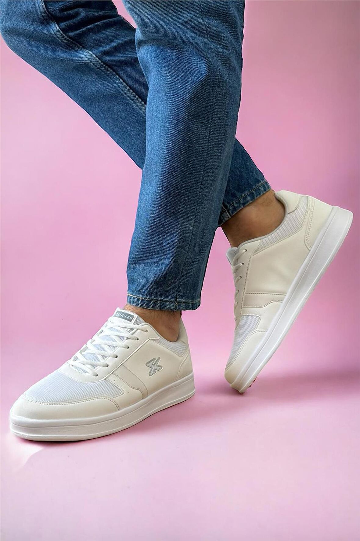 Erkek Günlük Sneaker Rahat Spor Ayakkabı BEYAZ