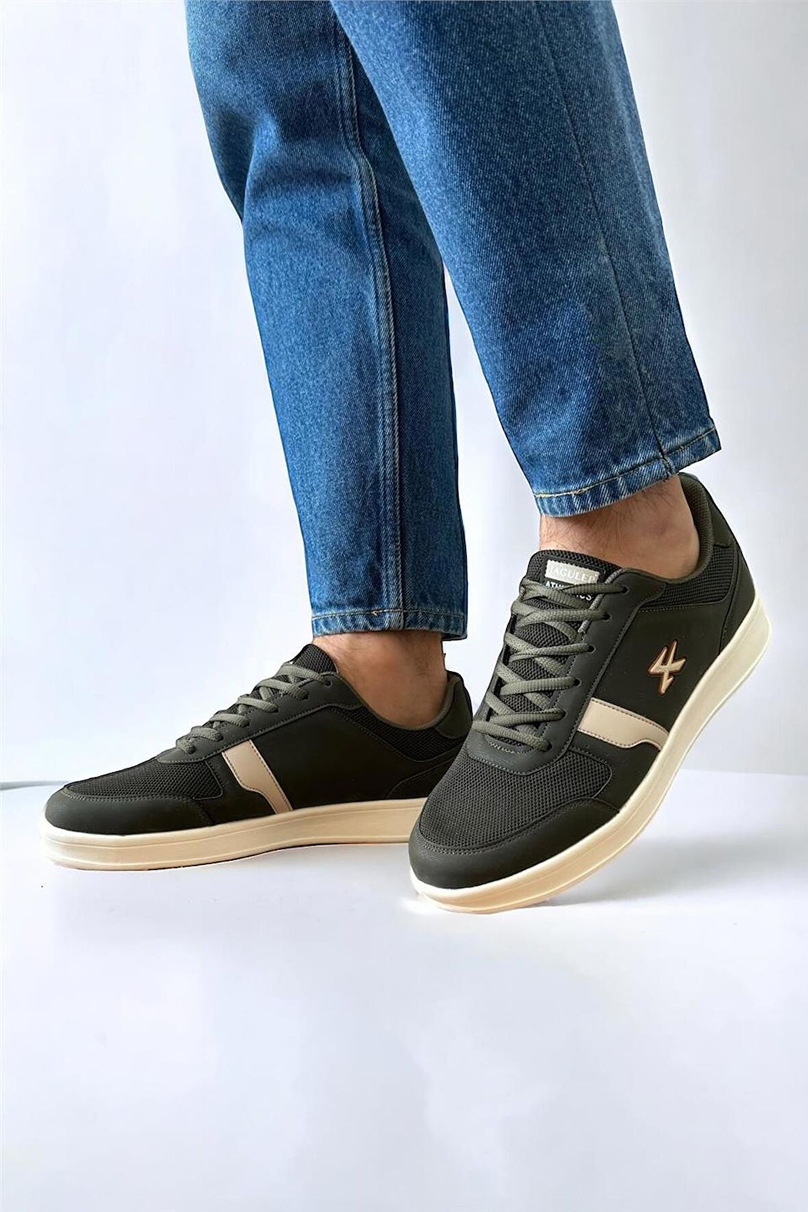 Erkek Günlük Sneaker Rahat Spor Ayakkabı HAKİ