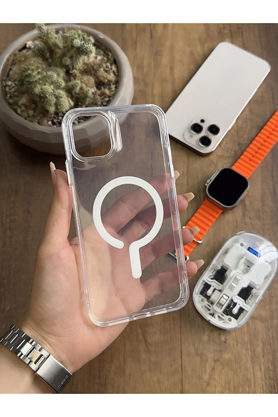 iPhone 11 Pro Max MagSafe Uyumlu Silikon Kılıf Soocase661