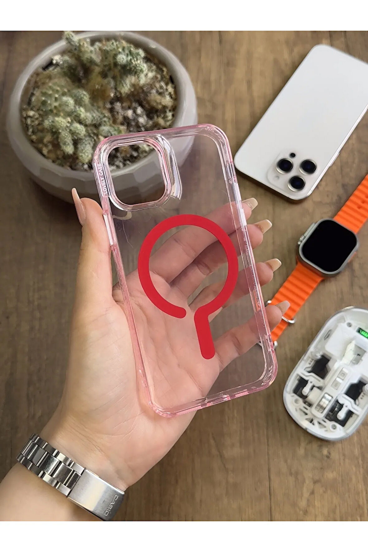 iPhone 12 MagSafe Uyumlu Silikon Kılıf Soocase661