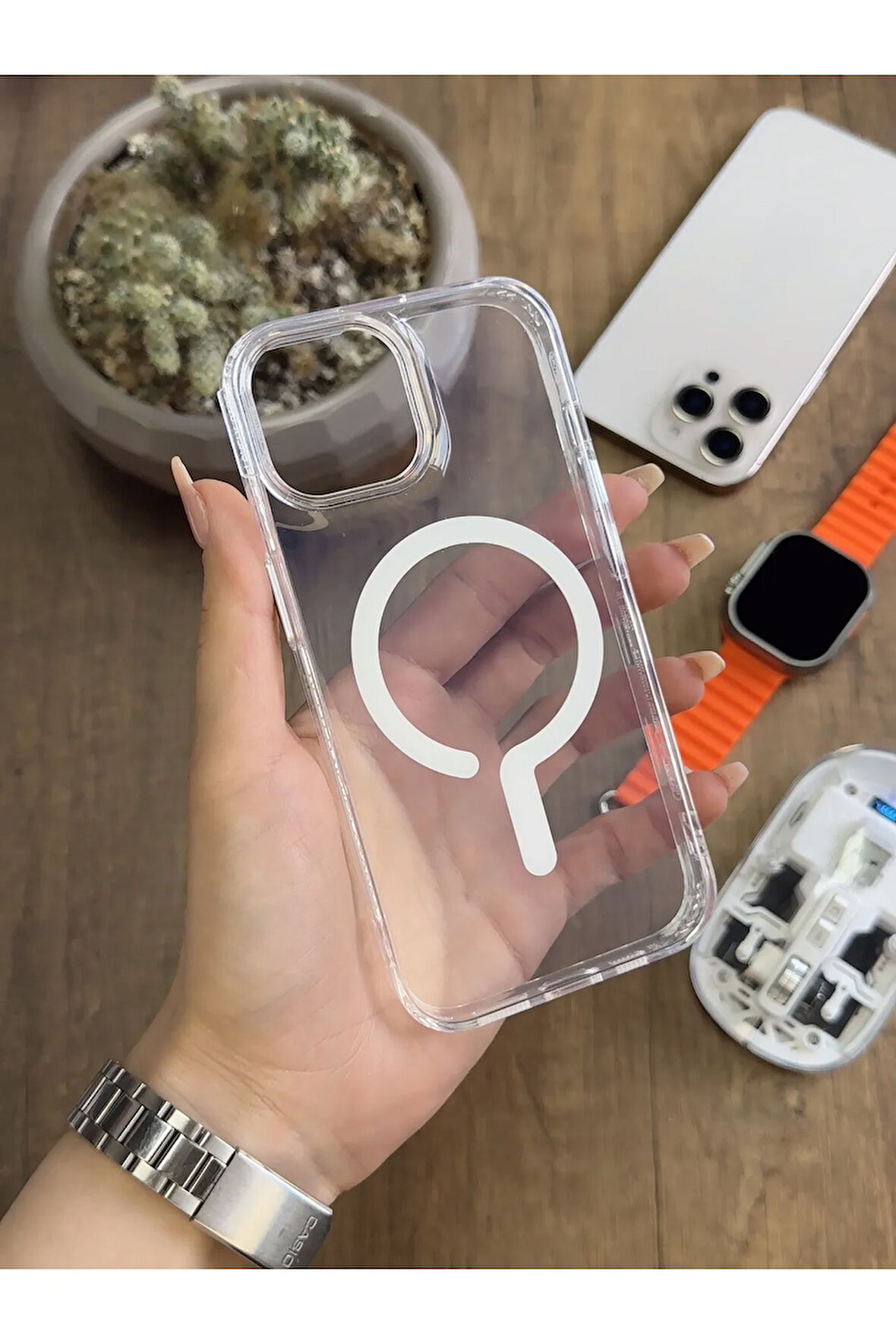 iPhone 14 MagSafe Uyumlu Silikon Kılıf Soocase661