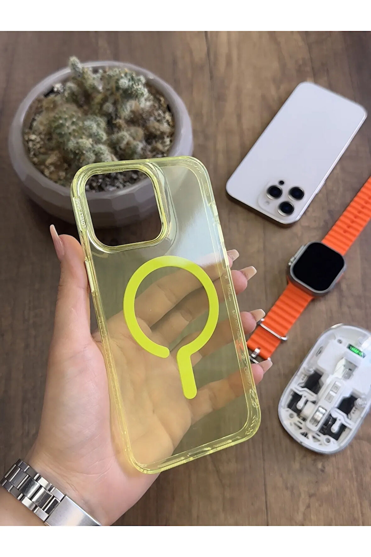 iPhone 15 Pro Max MagSafe Uyumlu Silikon Kılıf Soocase661