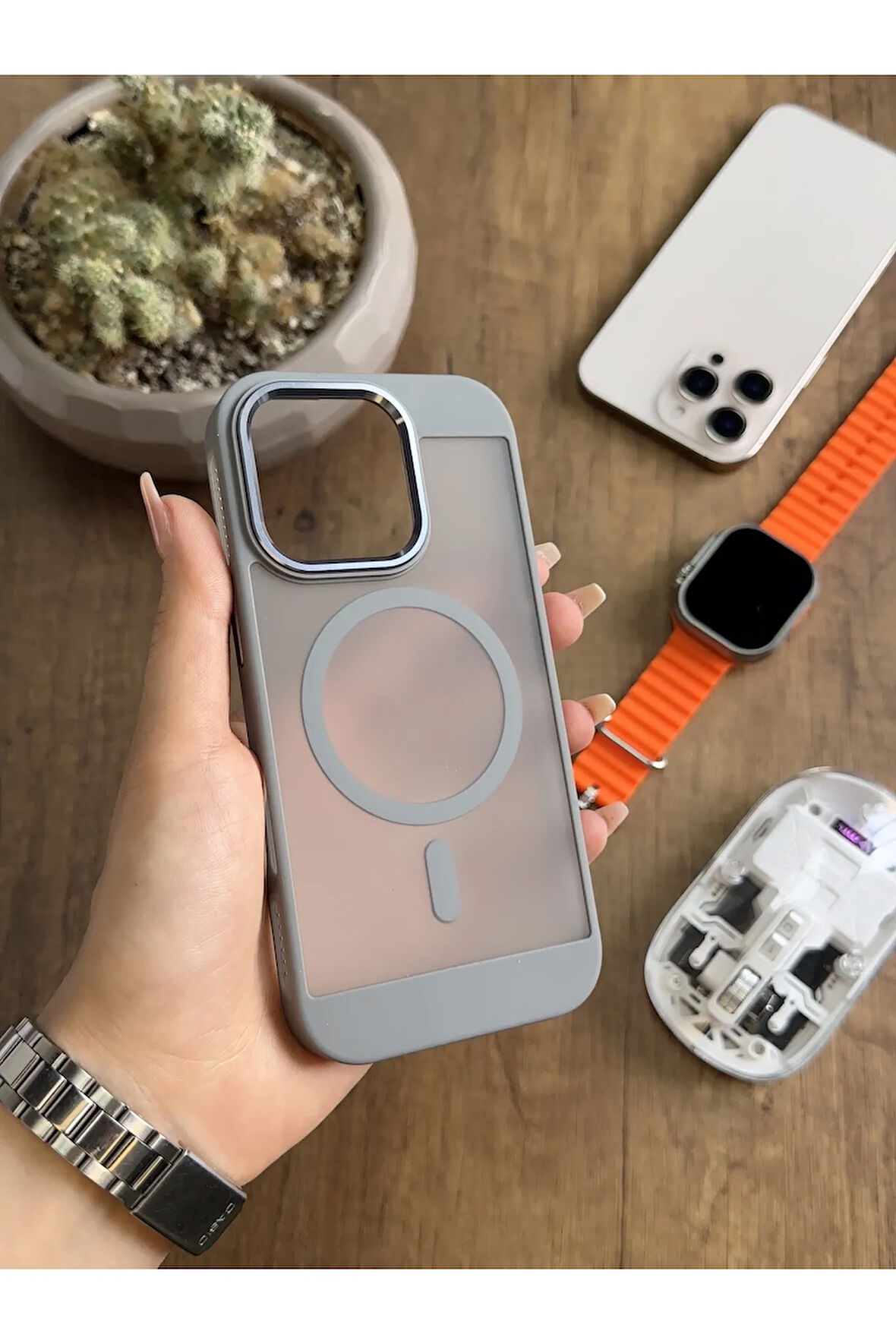 iPhone 15 Pro MagSafe Uyumlu Silikon Kılıf Soocase635