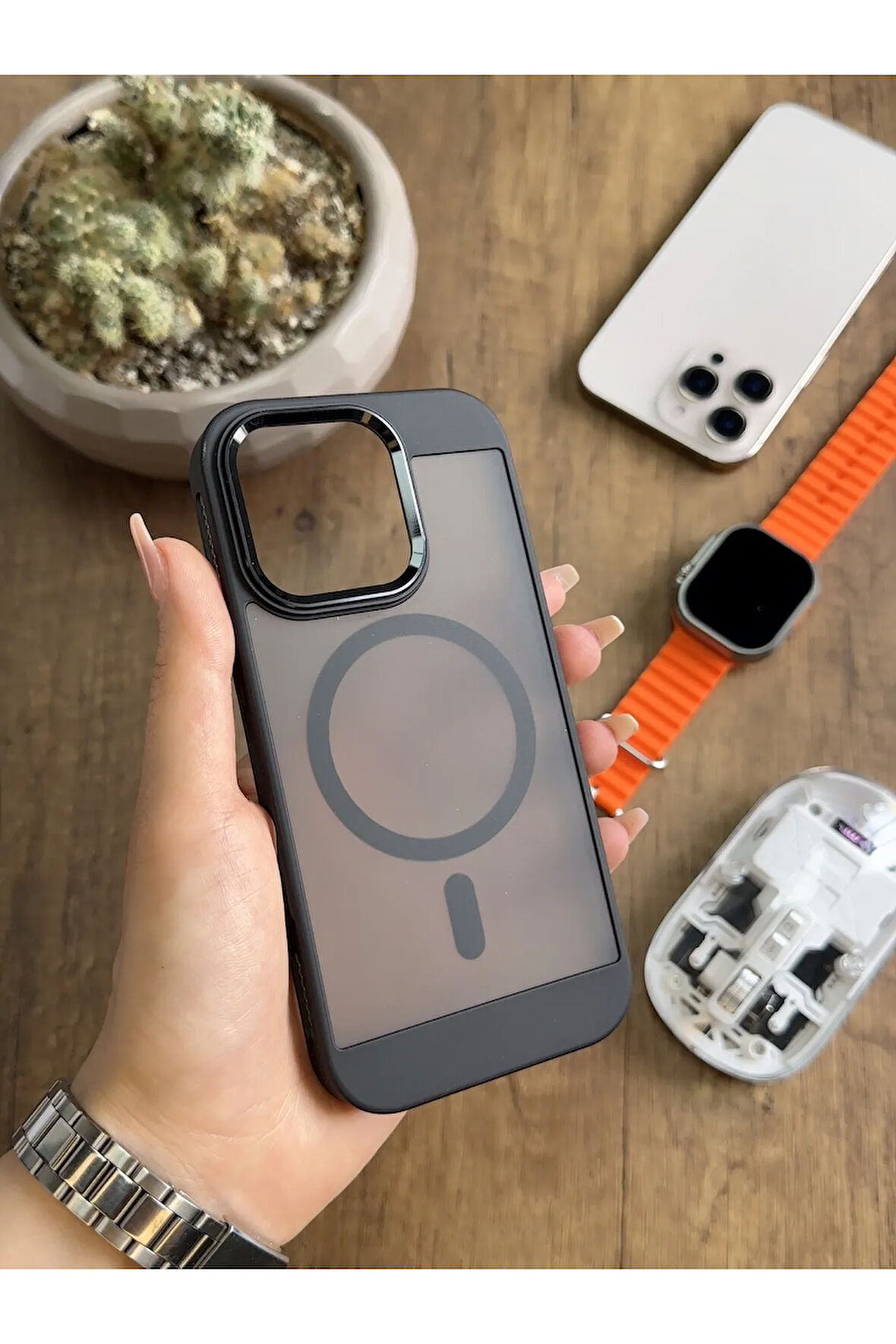 iPhone 15 Pro MagSafe Uyumlu Silikon Kılıf Soocase635