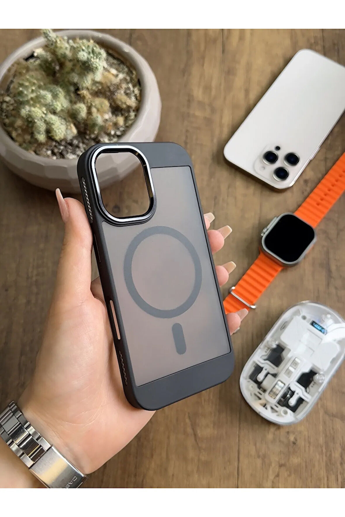 iPhone 16 MagSafe Uyumlu Silikon Kılıf Soocase635