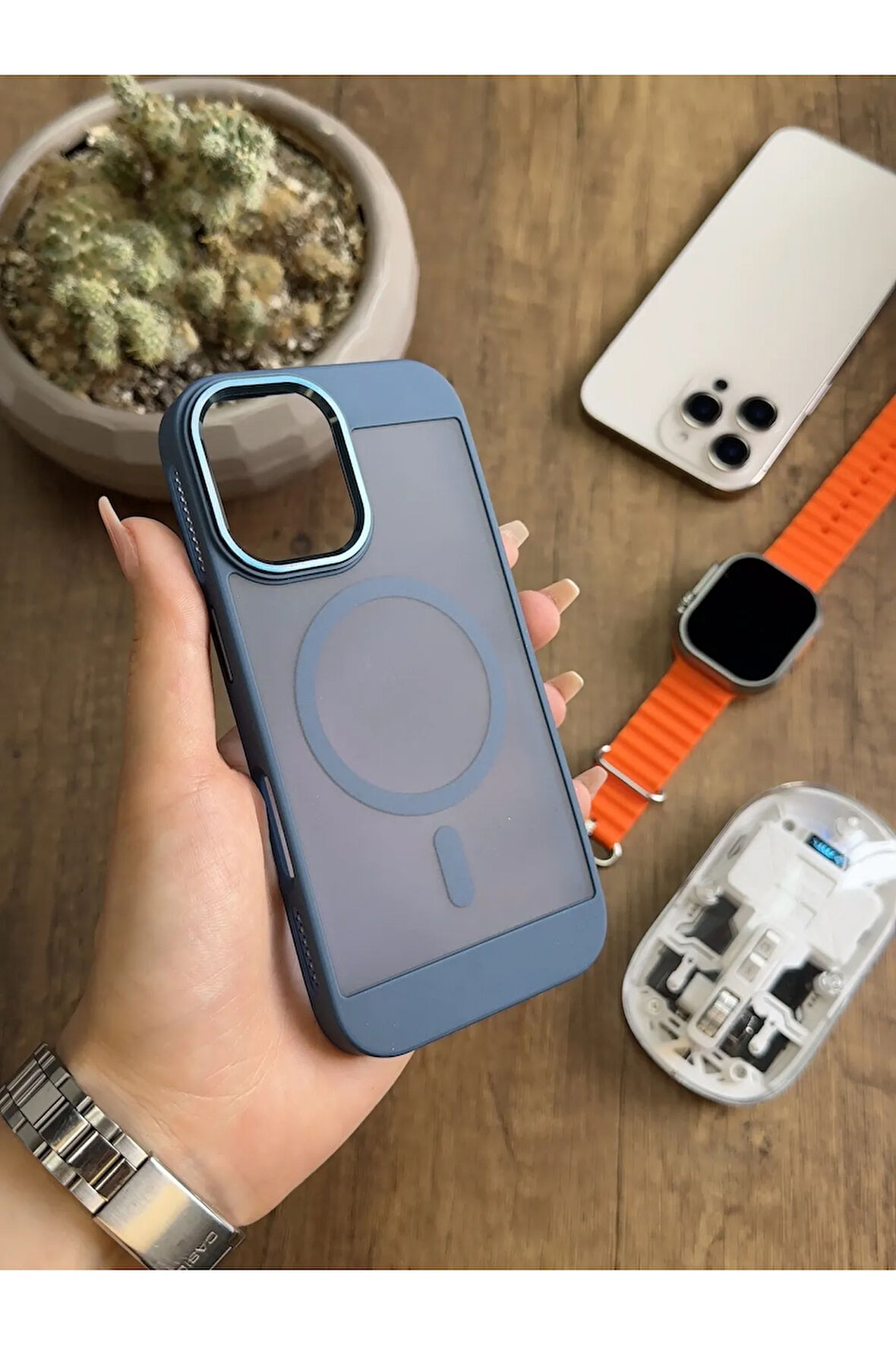 iPhone 16 MagSafe Uyumlu Silikon Kılıf Soocase635