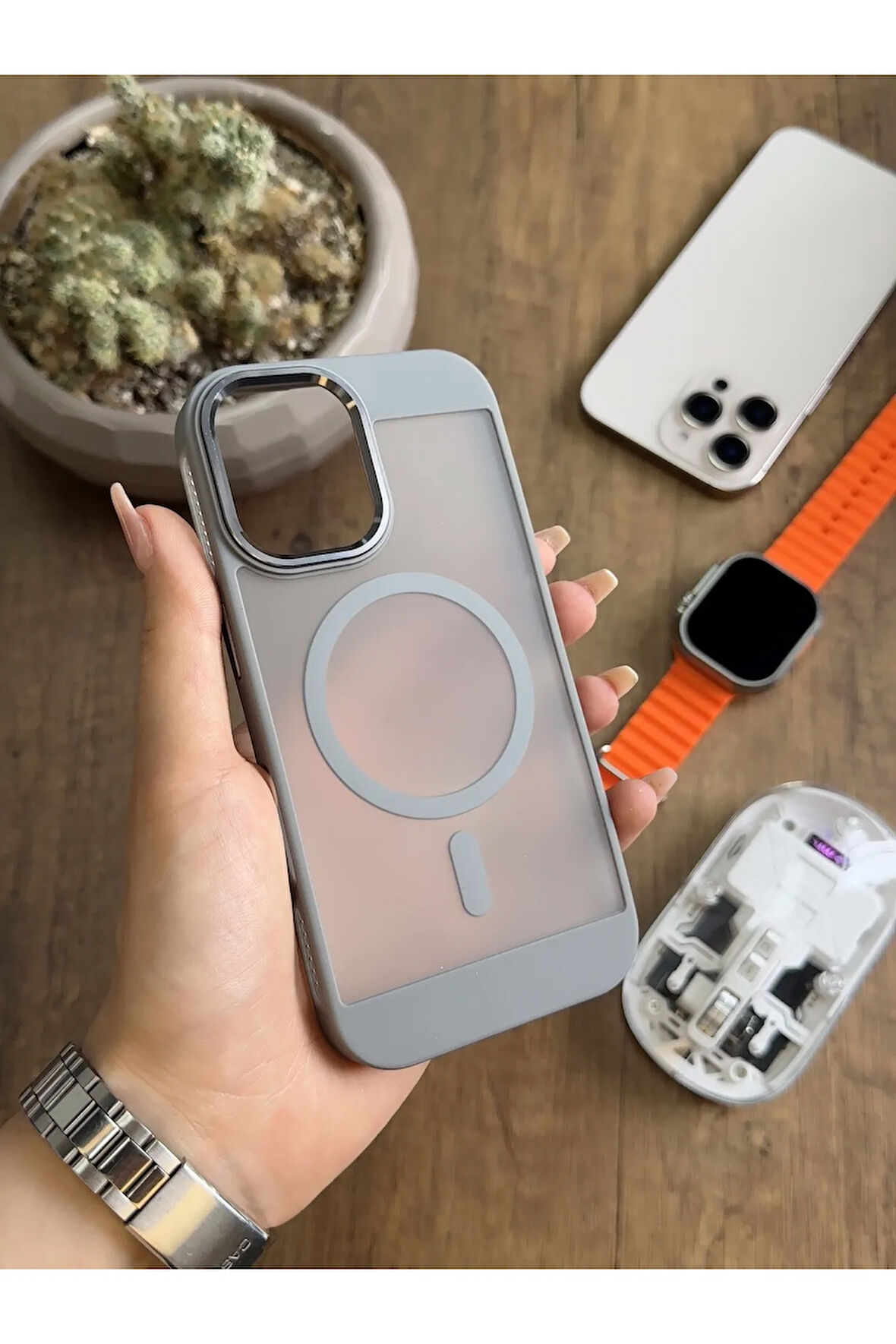 iPhone 16 MagSafe Uyumlu Silikon Kılıf Soocase635