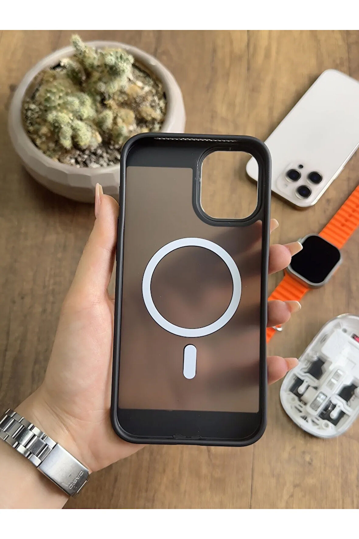 iPhone 16 Plus MagSafe Uyumlu Silikon Kılıf Soocase635