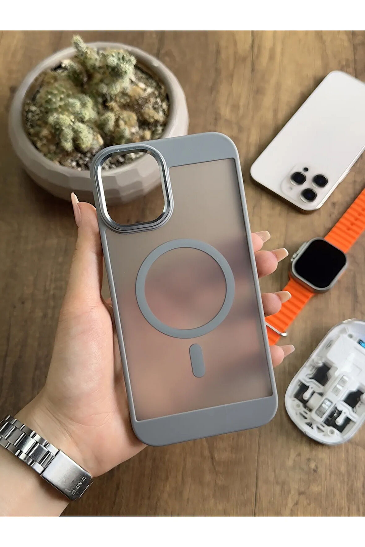 iPhone 16 Plus MagSafe Uyumlu Silikon Kılıf Soocase635