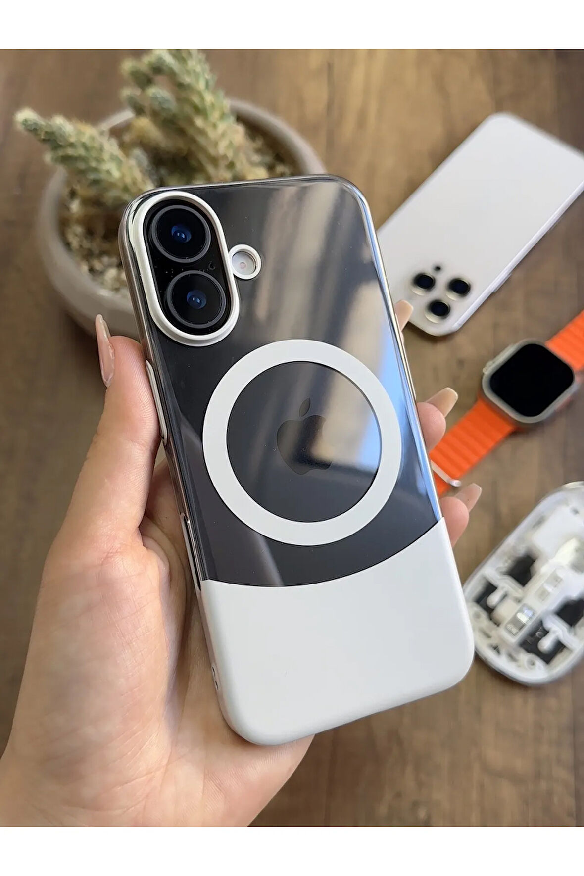 iPhone 16 Magsafe Uyumlu Mika Sararmaz Kılıf SooCase720