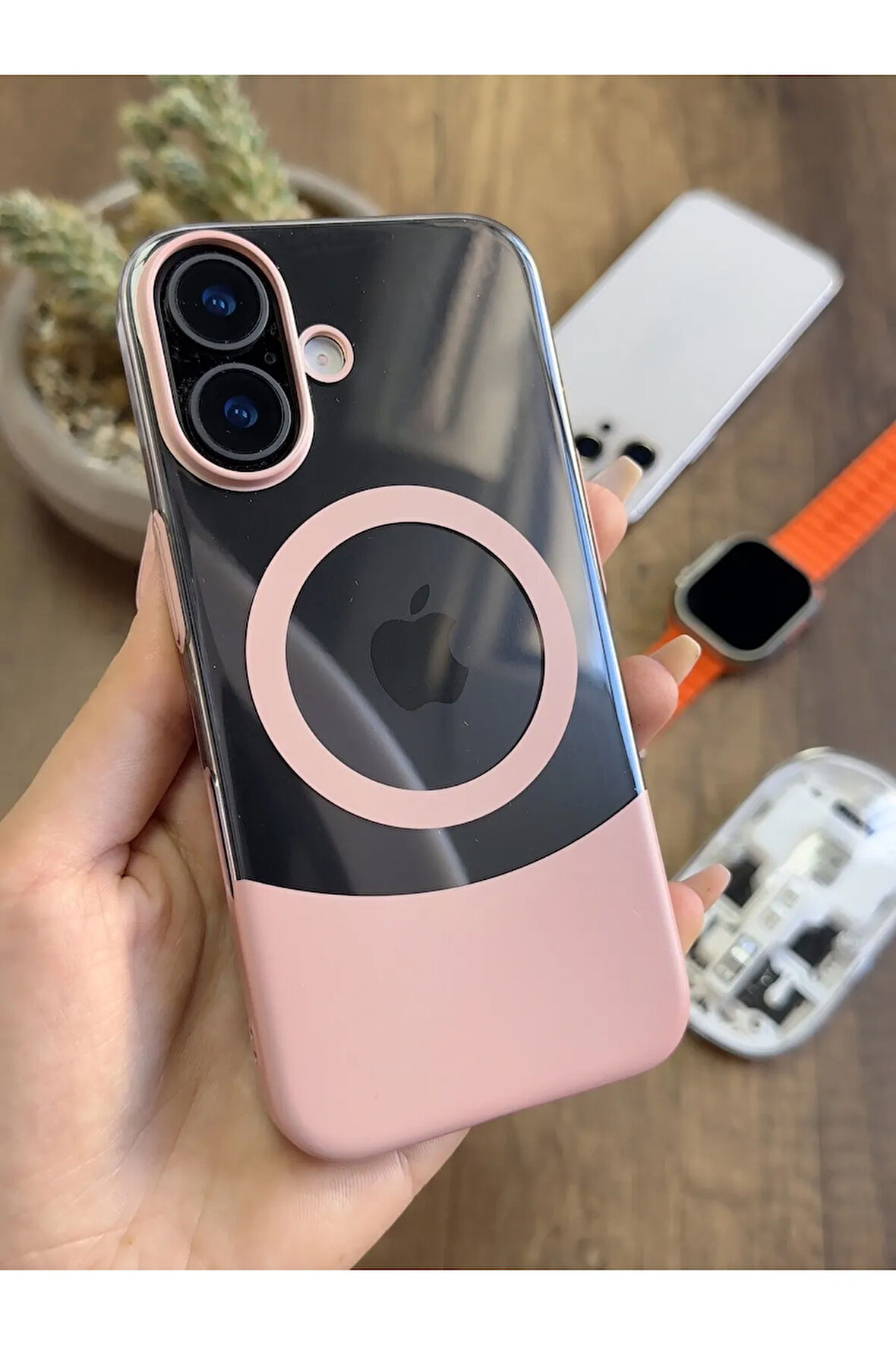 iPhone 16 Magsafe Uyumlu Mika Sararmaz Kılıf SooCase720