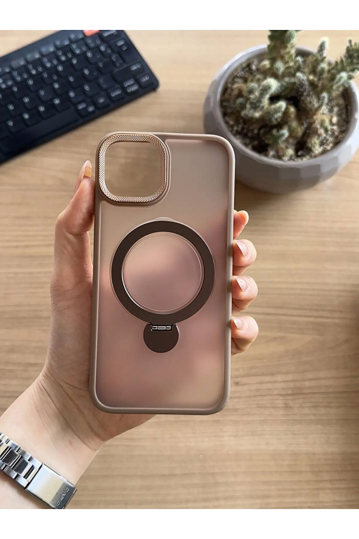 iPhone 13/14 Standlı Ve MagSafe Kılıf Soocase622
